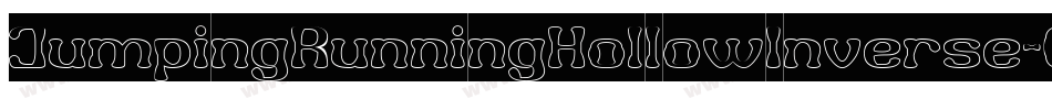 JumpingRunningHollowInverse-OxX6字体转换