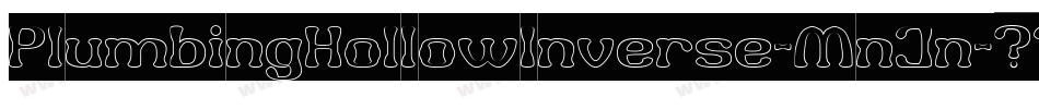 PlumbingHollowInverse-MnJn字体转换