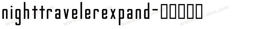 nighttravelerexpand字体转换