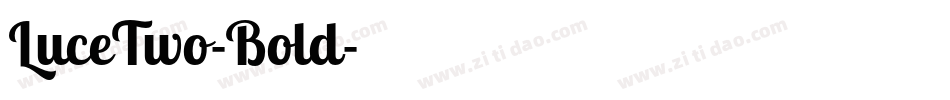 LuceTwo-Bold字体转换