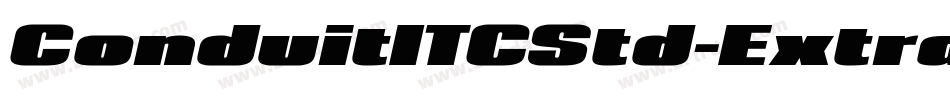 ConduitITCStd-ExtraBoldItalic字体转换