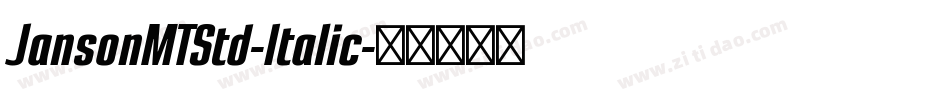 JansonMTStd-Italic字体转换