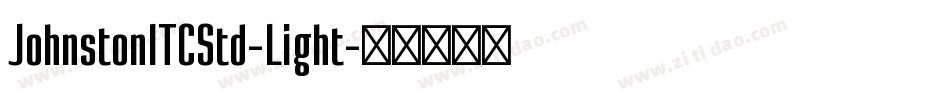 JohnstonITCStd-Light字体转换