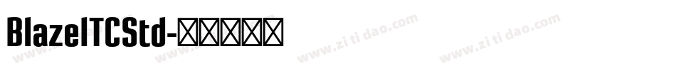 BlazeITCStd字体转换