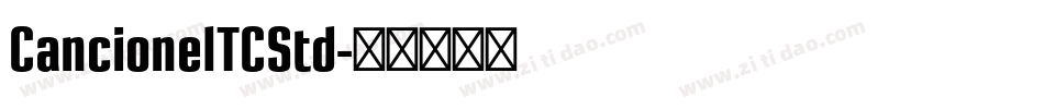 CancioneITCStd字体转换