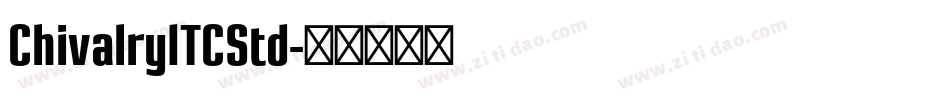 ChivalryITCStd字体转换