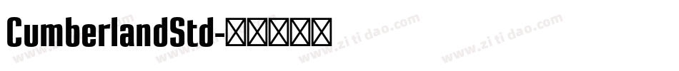 CumberlandStd字体转换