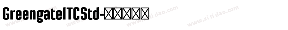 GreengateITCStd字体转换