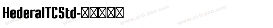 HederaITCStd字体转换