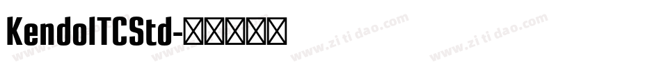 KendoITCStd字体转换