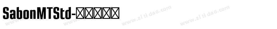 SabonMTStd字体转换