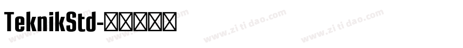 TeknikStd字体转换