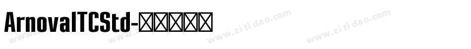 ArnovaITCStd字体转换