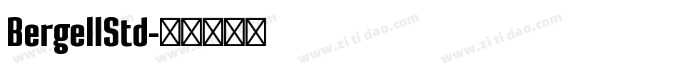 BergellStd字体转换