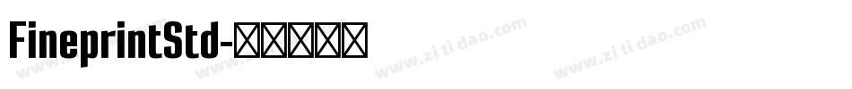 FineprintStd字体转换