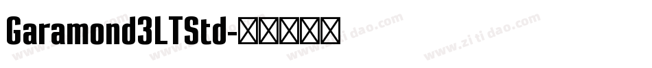 Garamond3LTStd字体转换