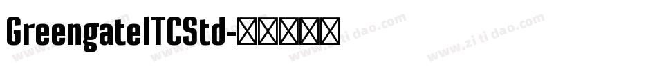 GreengateITCStd字体转换