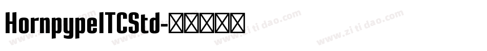 HornpypeITCStd字体转换