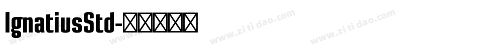 IgnatiusStd字体转换