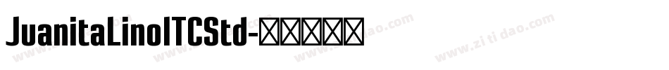 JuanitaLinoITCStd字体转换