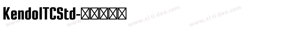 KendoITCStd字体转换
