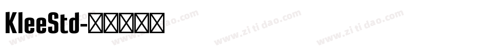 KleeStd字体转换