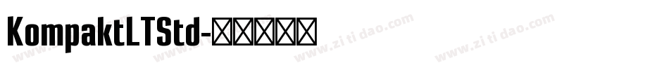 KompaktLTStd字体转换