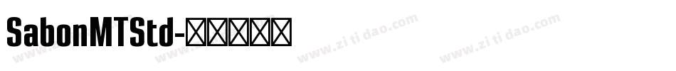 SabonMTStd字体转换