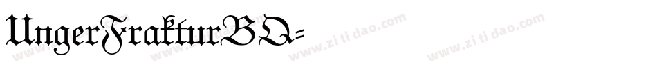 UngerFrakturBQ字体转换