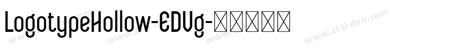LogotypeHollow-EDVg字体转换