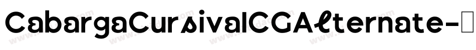 CabargaCursivaICGAlternate字体转换