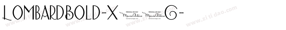 LombardBold-X60G字体转换