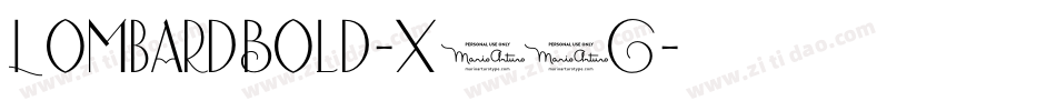 LombardBold-X60G字体转换