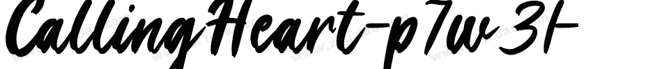 CallingHeart-p7w31字体转换