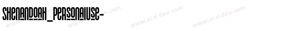Shenandoah_PersonalUse字体转换