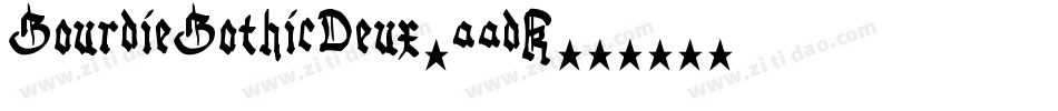 GourdieGothicDeux-aadK字体转换