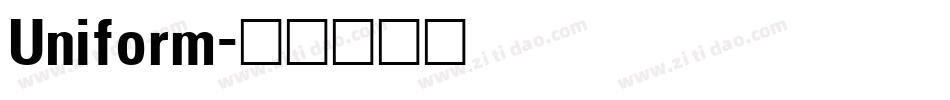 Uniform字体转换