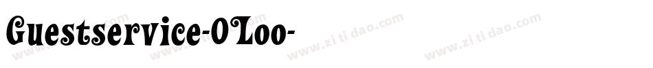 Guestservice-0Loo字体转换