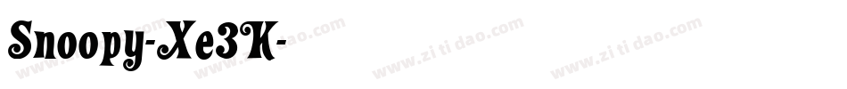 Snoopy-Xe3K字体转换