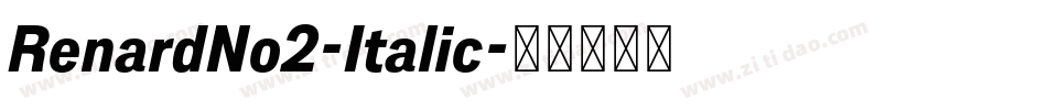 RenardNo2-Italic字体转换