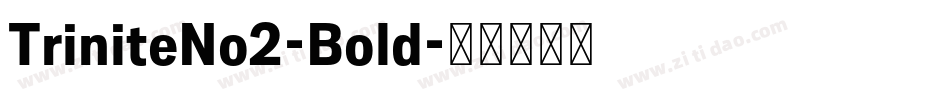 TriniteNo2-Bold字体转换