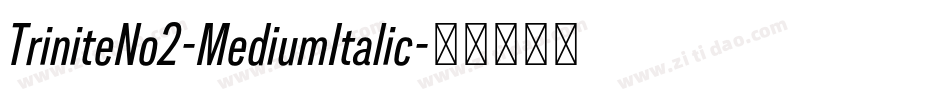 TriniteNo2-MediumItalic字体转换