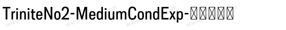 TriniteNo2-MediumCondExp字体转换