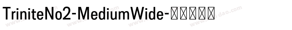 TriniteNo2-MediumWide字体转换