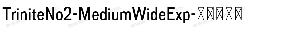 TriniteNo2-MediumWideExp字体转换