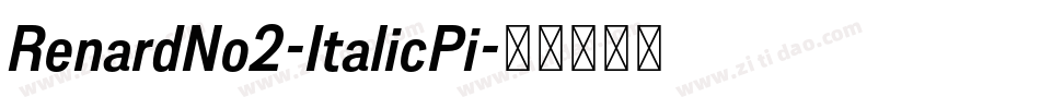 RenardNo2-ItalicPi字体转换