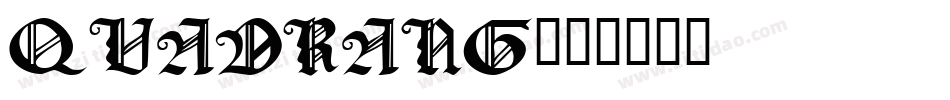 QUADRANG字体转换