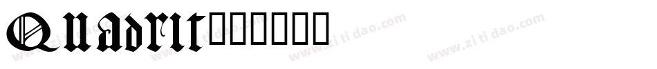 Quadrit字体转换