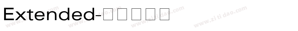 Extended字体转换