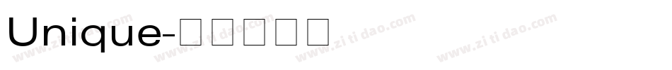 Unique字体转换